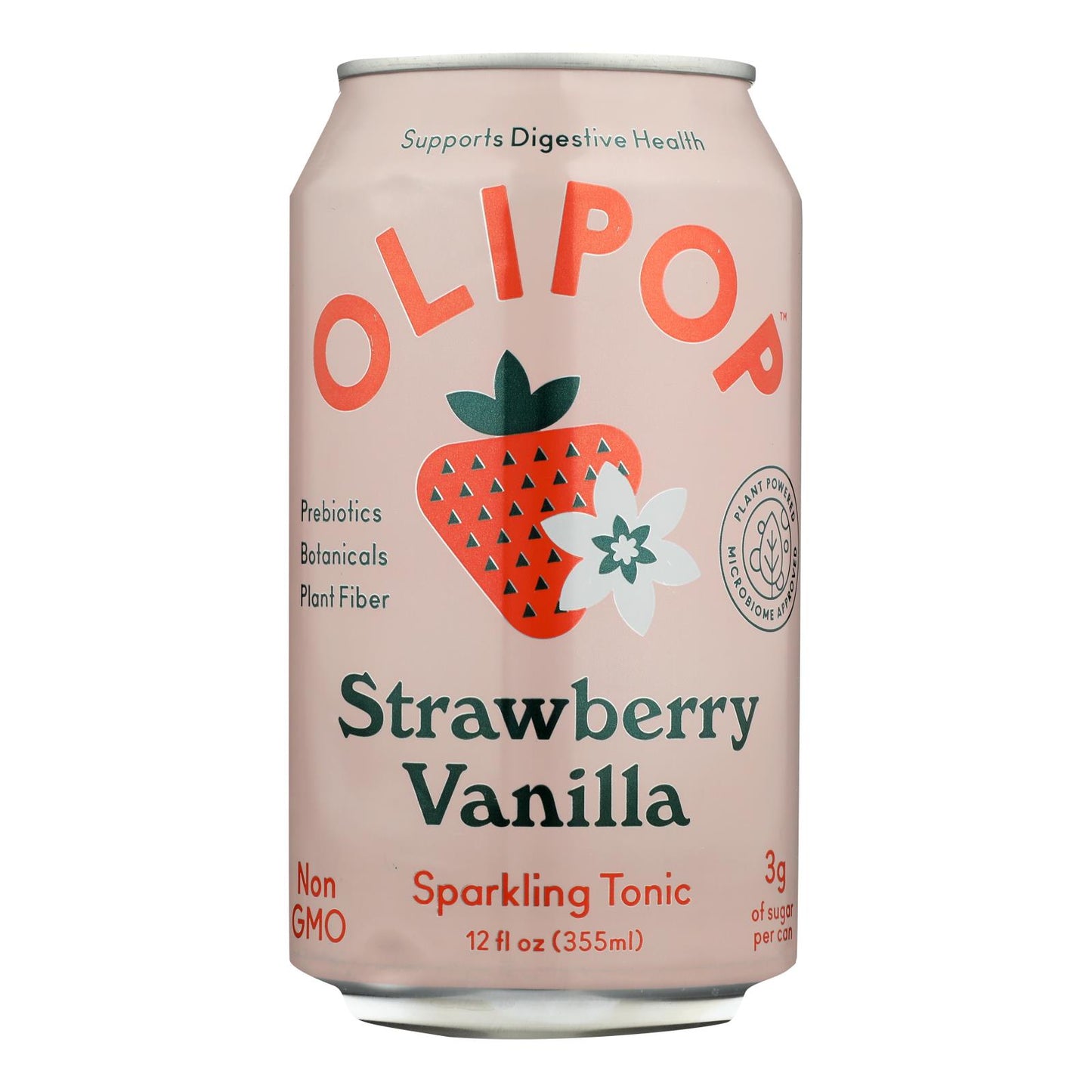 Olipop - Tónico refrescante con sabor a vainilla - Caja de 12 - 12 fz