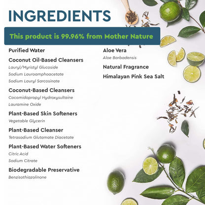 Limpiador concentrado multisuperficies Puracy, 1 galón, té verde y lima, solución de limpieza natural multiusos para el hogar