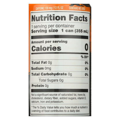 Zevia Zero Calorie Energy Drink - Mango/ginger - Case Of 12 - 12 Fl Oz