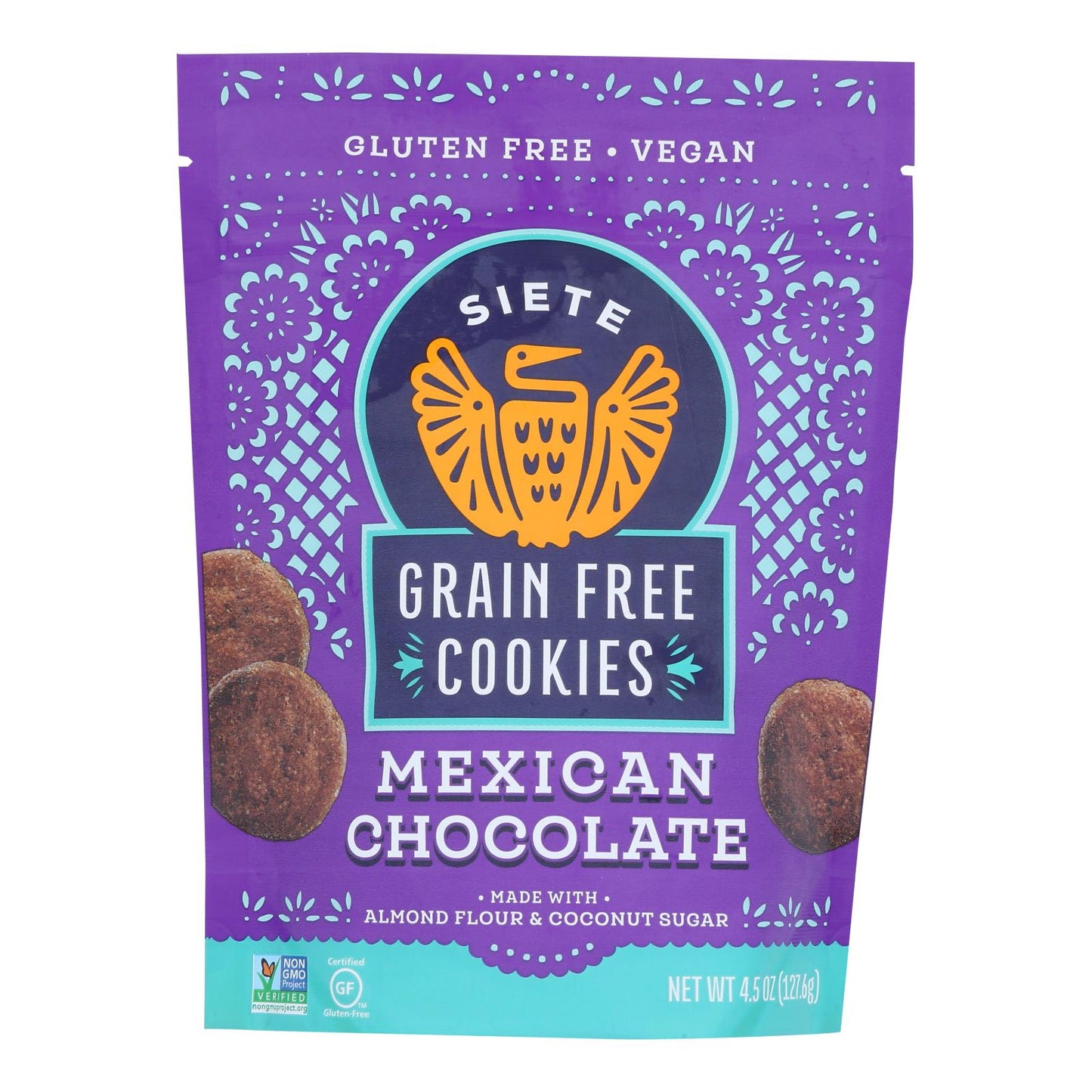 Siete - Galletas de chocolate mexicanas - Caja de 10 - 4.5 oz