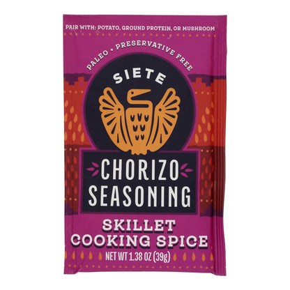 Siete - Seasoning Chorizo - Case Of 12-1.38 Oz