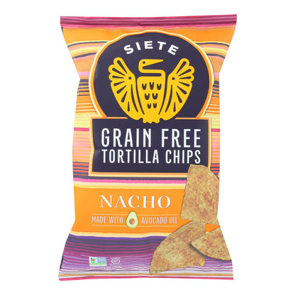 Siete Tortilla Chip - Nacho - Caja de 12 - 5 Oz