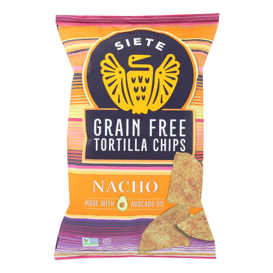 Siete Tortilla Chip - Nacho - Caja de 12 - 5 Oz